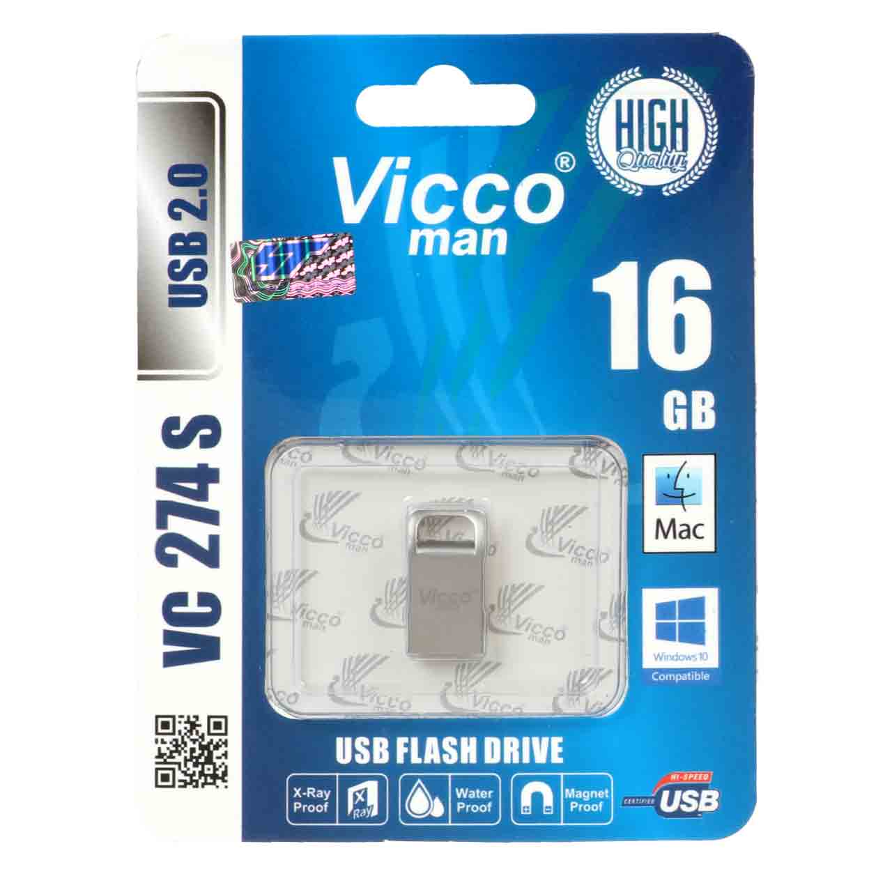 نقره ای Vicco man VC274 S USB2.0 Flash Memory-16GB